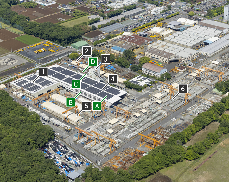 川越工場 鳥瞰図