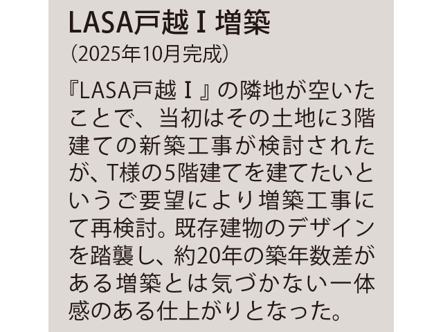 事例：LASA大崎Ⅴ：建物写真
